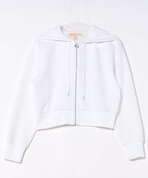 MICHAEL KORS（マイケルコース）の「MK CHARM ジャカード クロップ ジップ フーディー（パーカー）」