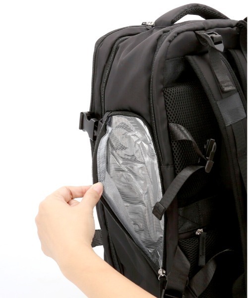 BACKYARD FAMILY(バックヤードファミリー)の「リュック 旅行カバン pmybag35(バックパック/リュック・レディース・ホワイト系その他2/ホワイト系その他/ブラック/パープル/ブルー/ピンク/ベージュ・FREE)」の13枚目の写真