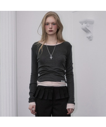 Essential Layered Long Sleeve [Charcoal]
