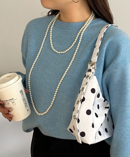 prose verse(プロズヴェール)の「ロングパールネックレス(ネックレス・レディース・アイボリー・FREE)」の1枚目の写真