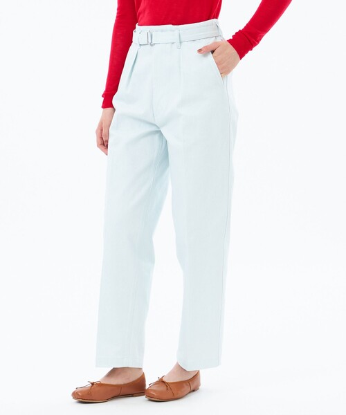 MACKINTOSH PHILOSOPHY(マッキントッシュ フィロソフィー)の「【WEB&一部店舗限定】ベルテッドデニムパンツ(デニムパンツ・レディース・ブルー/グレー・40/38/36)」の2枚目の写真
