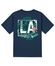 KTN0052 フラミンゴ半袖Tシャツ - ネイビー