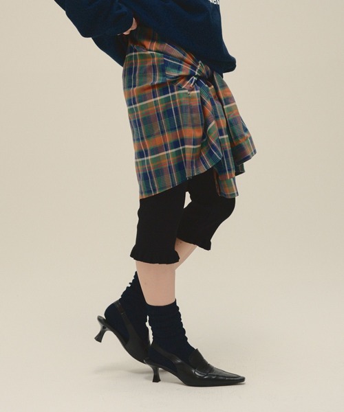 eL（エル）の「【eL】2Way Check Big Collar Shirt/613131（シャツ/ブラウス・レディース・レッド系その他/グリーン系その他・FREE）」の21枚目の写真