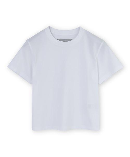 BROWNYARD(ブラウンヤード)の「W ベイビーTシャツ, ホワイト(Tシャツ/カットソー・レディース・その他・1/2)」の1枚目の写真