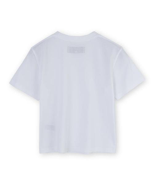 BROWNYARD(ブラウンヤード)の「W ベイビーTシャツ, ホワイト(Tシャツ/カットソー・レディース・その他・1/2)」の2枚目の写真