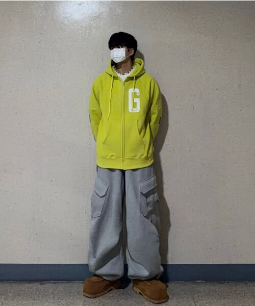 GOLDEN SNSHINE(ゴールデン サンシャイン)の「G-logo hood zip-up_Butter cup(パーカー・メンズ・その他・MEDIUM/LARGE)」の2枚目の写真