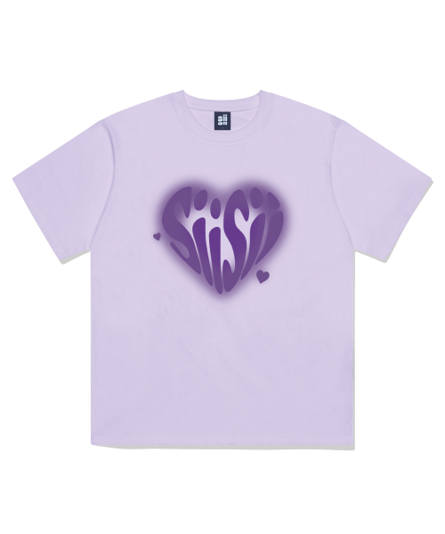 PAGESIISII(ページシシ)の「シシハートプリンティング半袖Tシャツバイオレット(Tシャツ/カットソー・レディース・その他・LARGE)」の2枚目の写真