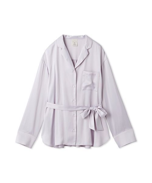 セール】裏起毛サテンシャツ（ルームウェア/パジャマ）｜gelato pique