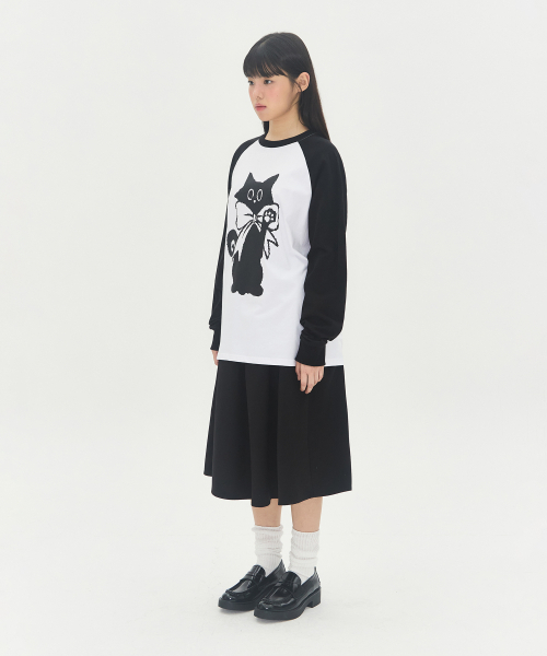 Video Jockey（ビデオジョッキー）の「アプティアバティ LS ラグランTシャツ [ホワイト]（Tシャツ/カットソー・レディース・ホワイト・MEDIUM）」の3枚目の写真