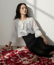 Cinderella（シンデレラ）の「ワンピース ロングワンピース 結婚式 謝恩会 パーティードレス ドレス セレモニー オケージョンドレス フォーマル 食事会 カジュアルドレス 長袖 リボン きれいめ かわいい おしゃれ ロング丈 ミモレ丈 マキシ丈 発表会 披露宴 成人式 同窓会 二次会 お呼ばれ（ドレス）」