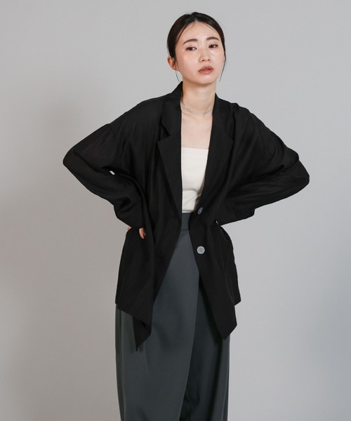 select MOCA Et（セレクトモカエト）の「【Et】Relaxd Wrap Wide-Leg Pants（その他パンツ・レディース・ブラック/グレー・LARGE/MEDIUM）」の11枚目の写真