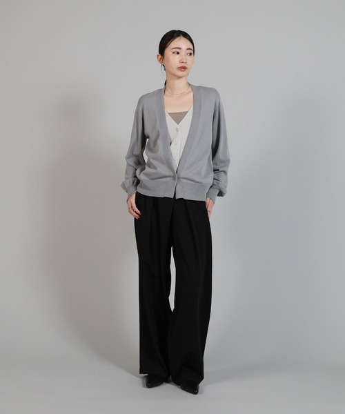 select MOCA Et（セレクトモカエト）の「【Et】Relaxd Wrap Wide-Leg Pants（その他パンツ・レディース・ブラック/グレー・LARGE/MEDIUM）」の4枚目の写真