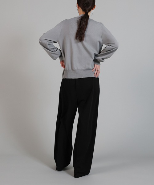 select MOCA Et（セレクトモカエト）の「【Et】Relaxd Wrap Wide-Leg Pants（その他パンツ・レディース・ブラック/グレー・LARGE/MEDIUM）」の16枚目の写真