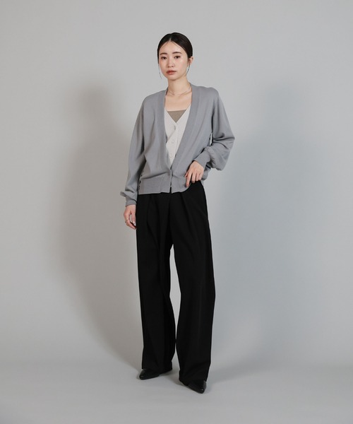 select MOCA Et（セレクトモカエト）の「【Et】Relaxd Wrap Wide-Leg Pants（その他パンツ・レディース・ブラック/グレー・LARGE/MEDIUM）」の15枚目の写真
