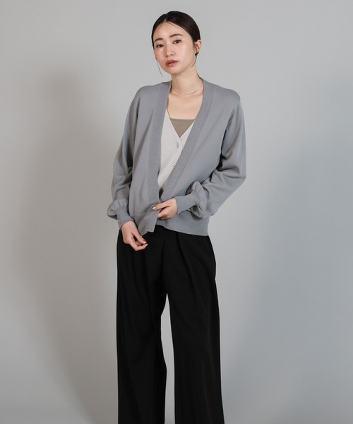 select MOCA Et（セレクトモカエト）の「【Et】Relaxd Wrap Wide-Leg Pants（その他パンツ・レディース・ブラック/グレー・LARGE/MEDIUM）」の17枚目の写真
