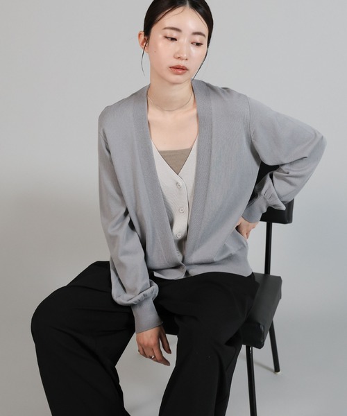 select MOCA Et（セレクトモカエト）の「【Et】Relaxd Wrap Wide-Leg Pants（その他パンツ・レディース・ブラック/グレー・LARGE/MEDIUM）」の18枚目の写真