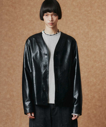 ノーカラー」に該当するメンズのライダースジャケットファッション通販