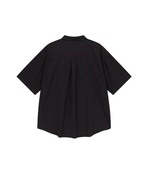 ENDOOR(エンドア)の「Vintage check 1/2 shirt (vtg red)(シャツ/ブラウス・メンズ・ワインレッド・1/2)」の3枚目の写真