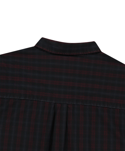 ENDOOR(エンドア)の「Vintage check 1/2 shirt (vtg red)(シャツ/ブラウス・メンズ・ワインレッド・1/2)」の6枚目の写真
