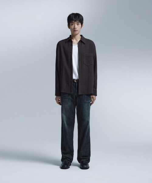 NONBLANK(ノンブランク)の「ギンガムチェックシャツ_ブラウン(シャツ/ブラウス・メンズ・ブラウン・MEDIUM/LARGE/X-LARGE)」の13枚目の写真