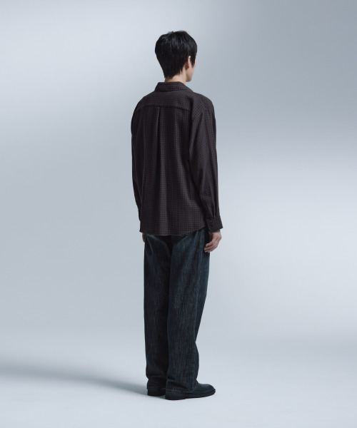 NONBLANK(ノンブランク)の「ギンガムチェックシャツ_ブラウン(シャツ/ブラウス・メンズ・ブラウン・MEDIUM/LARGE/X-LARGE)」の15枚目の写真