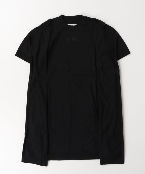 MM6 Maison Margiela（ｴﾑｴﾑｼｯｸｽ ﾒｿﾞﾝ ﾏﾙｼﾞｪﾗ）の「MM6 Maison Margiela(エムエムシックス メゾン マルジェラ)Kids & Junior 半袖ロンパース（ワンピース・キッズ・ブラック・14Y/12Y/16Y）」の6枚目の写真