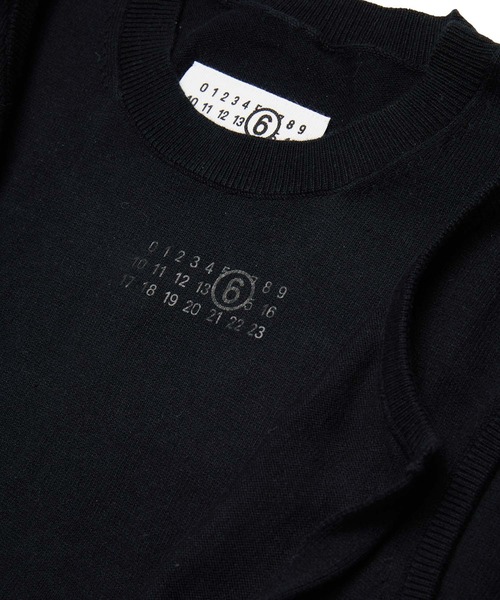 MM6 Maison Margiela（ｴﾑｴﾑｼｯｸｽ ﾒｿﾞﾝ ﾏﾙｼﾞｪﾗ）の「MM6 Maison Margiela(エムエムシックス メゾン マルジェラ)Kids & Junior 半袖ロンパース（ワンピース・キッズ・ブラック・14Y/12Y/16Y）」の4枚目の写真