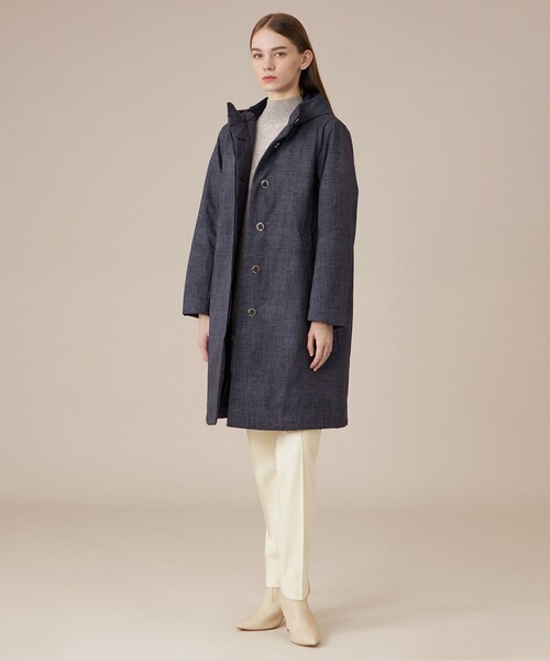 MACKINTOSH LONDON（マッキントッシュ ロンドン）の「【CHRYSTON/クリストン】デニムプリントソロタフタコート（その他アウター・レディース・ネイビー・38/40）」の6枚目の写真