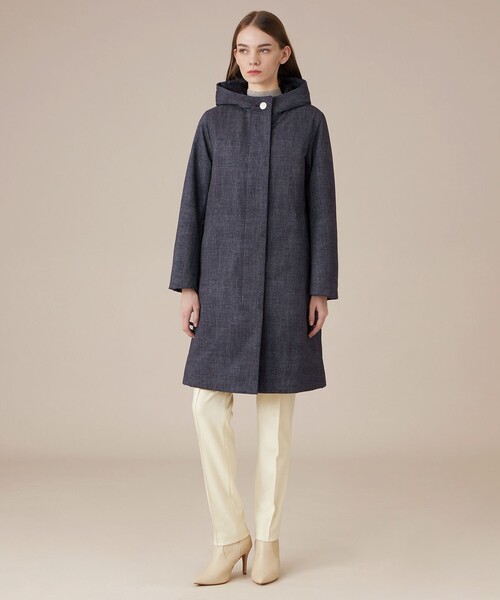 MACKINTOSH LONDON（マッキントッシュ ロンドン）の「【CHRYSTON/クリストン】デニムプリントソロタフタコート（その他アウター・レディース・ネイビー・38/40）」の5枚目の写真