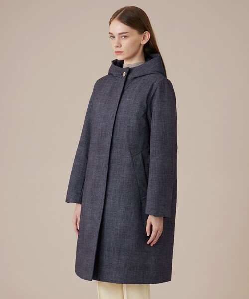 MACKINTOSH LONDON（マッキントッシュ ロンドン）の「【CHRYSTON/クリストン】デニムプリントソロタフタコート（その他アウター・レディース・ネイビー・38/40）」の3枚目の写真