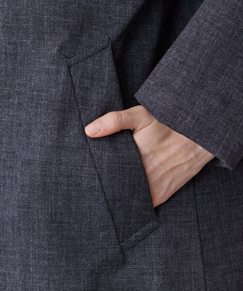 MACKINTOSH LONDON（マッキントッシュ ロンドン）の「【CHRYSTON/クリストン】デニムプリントソロタフタコート（その他アウター・レディース・ネイビー・38/40）」の10枚目の写真