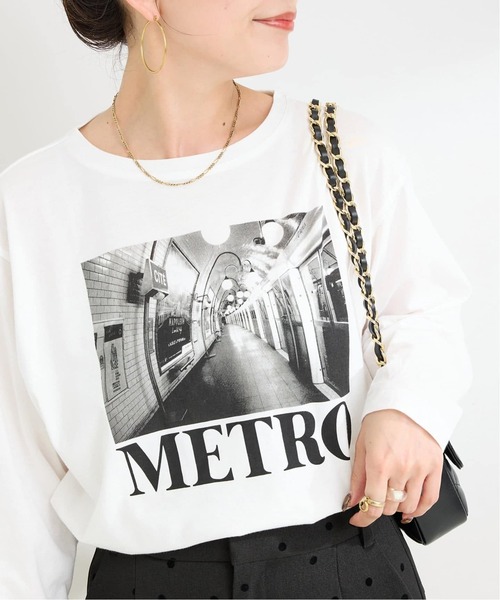 B.C STOCK(ベーセーストック)の「《追加》【WEB限定】MCL/エムシーエル 別注 ロゴ L/S TEE(Tシャツ/カットソー・レディース・ホワイト/ホワイト系その他・FREE)」の2枚目の写真