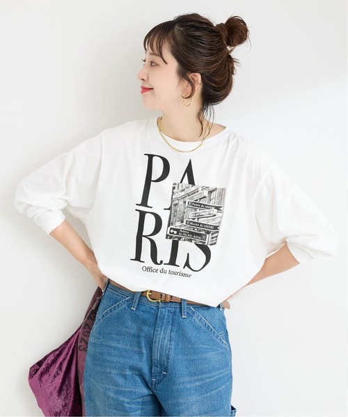B.C STOCK(ベーセーストック)の「《追加》【WEB限定】MCL/エムシーエル 別注 ロゴ L/S TEE(Tシャツ/カットソー・レディース・ホワイト/ホワイト系その他・FREE)」の1枚目の写真