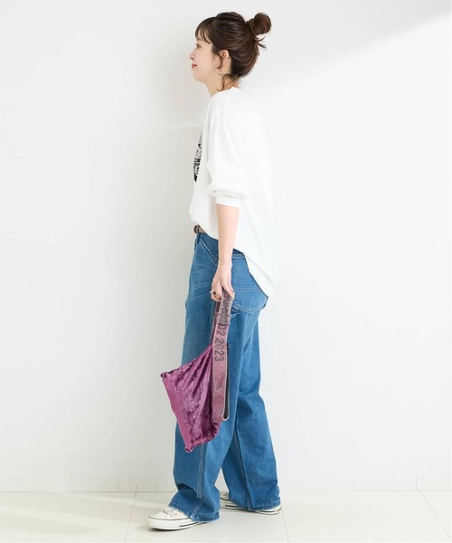 B.C STOCK(ベーセーストック)の「《追加》【WEB限定】MCL/エムシーエル 別注 ロゴ L/S TEE(Tシャツ/カットソー・レディース・ホワイト/ホワイト系その他・FREE)」の5枚目の写真