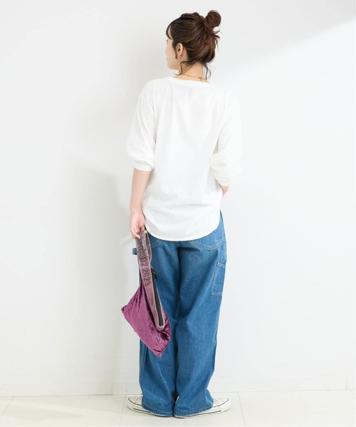 B.C STOCK(ベーセーストック)の「《追加》【WEB限定】MCL/エムシーエル 別注 ロゴ L/S TEE(Tシャツ/カットソー・レディース・ホワイト/ホワイト系その他・FREE)」の6枚目の写真