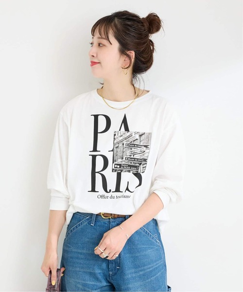 B.C STOCK(ベーセーストック)の「《追加》【WEB限定】MCL/エムシーエル 別注 ロゴ L/S TEE(Tシャツ/カットソー・レディース・ホワイト/ホワイト系その他・FREE)」の7枚目の写真