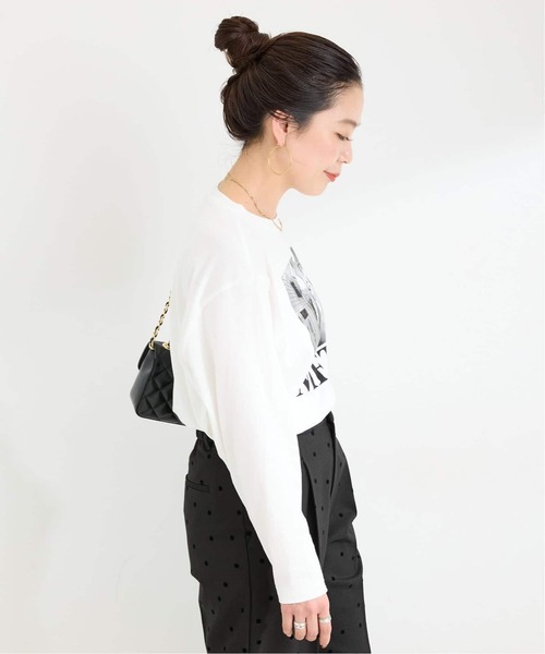 B.C STOCK(ベーセーストック)の「《追加》【WEB限定】MCL/エムシーエル 別注 ロゴ L/S TEE(Tシャツ/カットソー・レディース・ホワイト/ホワイト系その他・FREE)」の14枚目の写真