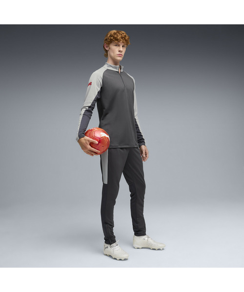 PUMA(プーマ)の「PUMA プーマ メンズ サッカー INDIVILIGA 1/4 ジップトップ(Tシャツ/カットソー・メンズ・グレー系その他2/ブラック・SMALL/MEDIUM/X-LARGE/LARGE/XX-LARGE)」の13枚目の写真