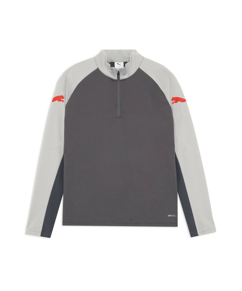 PUMA(プーマ)の「PUMA プーマ メンズ サッカー INDIVILIGA 1/4 ジップトップ(Tシャツ/カットソー・メンズ・グレー系その他2/ブラック・SMALL/MEDIUM/X-LARGE/LARGE/XX-LARGE)」の11枚目の写真