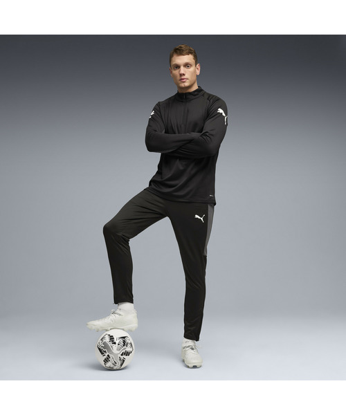 PUMA(プーマ)の「PUMA プーマ メンズ サッカー INDIVILIGA 1/4 ジップトップ(Tシャツ/カットソー・メンズ・グレー系その他2/ブラック・SMALL/MEDIUM/X-LARGE/LARGE/XX-LARGE)」の5枚目の写真