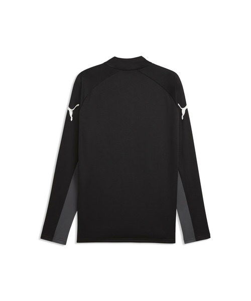 PUMA(プーマ)の「PUMA プーマ メンズ サッカー INDIVILIGA 1/4 ジップトップ(Tシャツ/カットソー・メンズ・グレー系その他2/ブラック・SMALL/MEDIUM/X-LARGE/LARGE/XX-LARGE)」の3枚目の写真