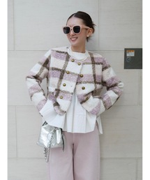 BeBeoD（べベッド）の「ブークレチェックショートジャケット（テーラードジャケット）」