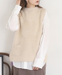 BRODIAEA（ブローディア）の「BRODIAEA フェザーヤーン ポケットベスト（ベスト）」