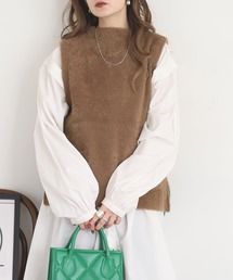 BRODIAEA（ブローディア）の「BRODIAEA フェザーヤーン ポケットベスト（ベスト）」