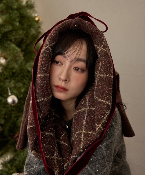 argyle pattern peplum knit / アーガイルペプラムニット