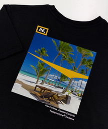 RE square black campaign half tee (beach)