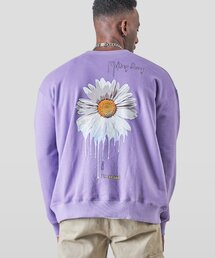 BEOM（ボム）の「メルティングデイジー オーバーサイズ スウェットシャツ [パープル]（スウェット）」