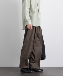 NANO universe | 「大人のワイドパンツ」ドライギャバワイドイージースラックス(スラックス)