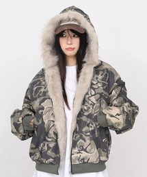 ARULE（アルール）の「A'GEM/9 × .kom 『ARULE/アルール』ファー付きカモジャンパー（その他アウター）」