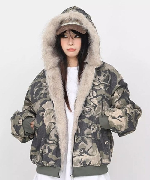 A'GEM/9 × .kom 『ARULE/アルール』ファー付きカモジャンパー ARULE│A